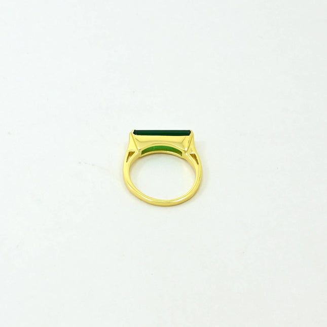 Remi Gold Ring Grüner Turmalin - Schmuckoo x Noyre Berlin
