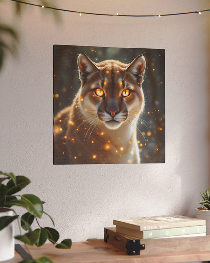Animal Totem Cougar Majestueux sur Toile Imprimée