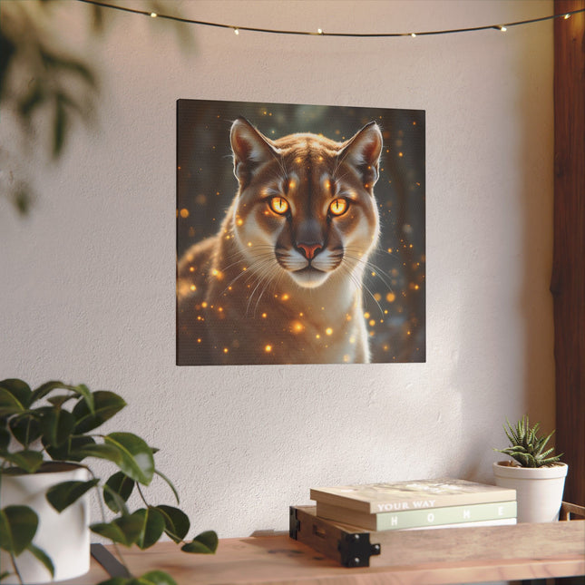 Animal Totem Cougar Majestueux sur Toile Imprimée