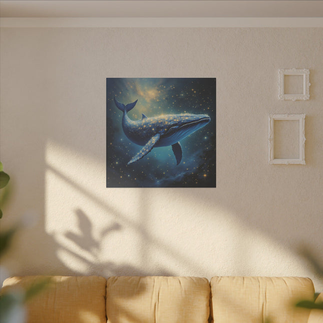 Animal Totem Baleine Galactique sur Toile Imprimée