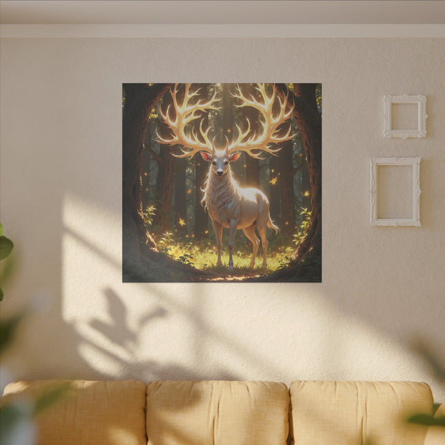 Animal Totem Cerf Blanc sur Toile Imprimée