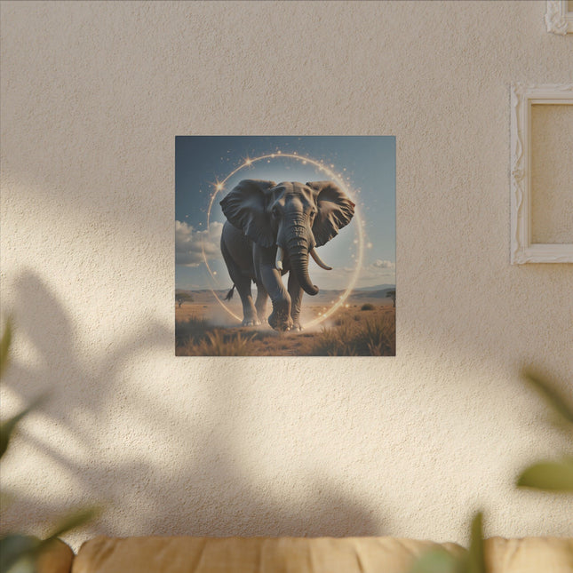 Animal Totem Éléphant Majestueux sur Toile Imprimée
