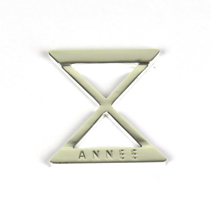 Anneau Foulard Sablier Argent - AN-NEE