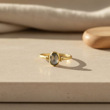 Bague Rosie Or Labradorite - Schmuckoo x Noyre Berlin