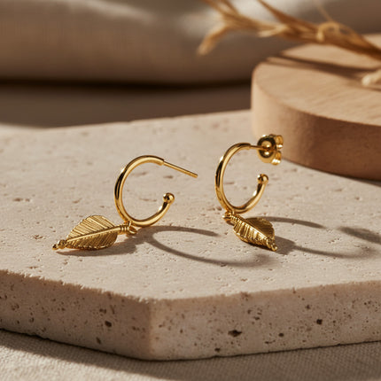Boucles d'Oreilles Créoles Bohème Chic Ash Or - Schmuckoo x Noyre Berlin