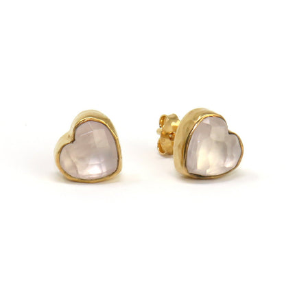 Boucles d'oreilles Cœur Rose - Cahana