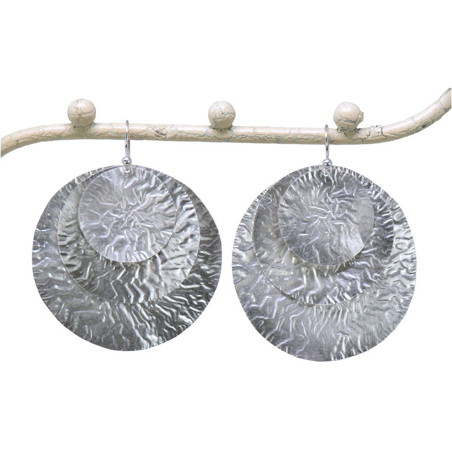 Boucles d'oreilles 3 Ronds Argent - Plumetti