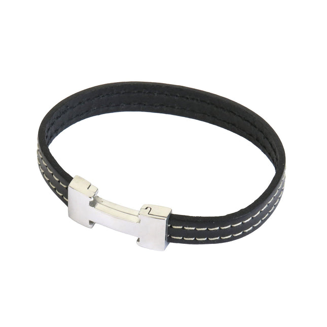 Bracelet CHIC Piqué Noir - Magnum Cuir