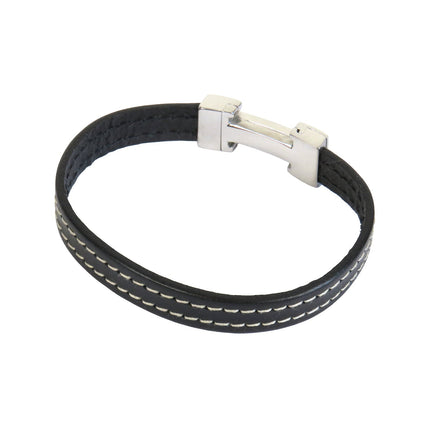 Bracelet CHIC Piqué Noir - Magnum Cuir
