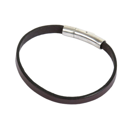 Bracelet DECLIC Single Choco - Magnum Cuir