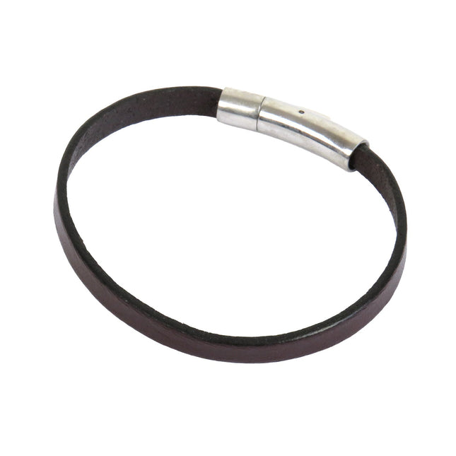 Bracelet DECLIC Single Choco - Magnum Cuir