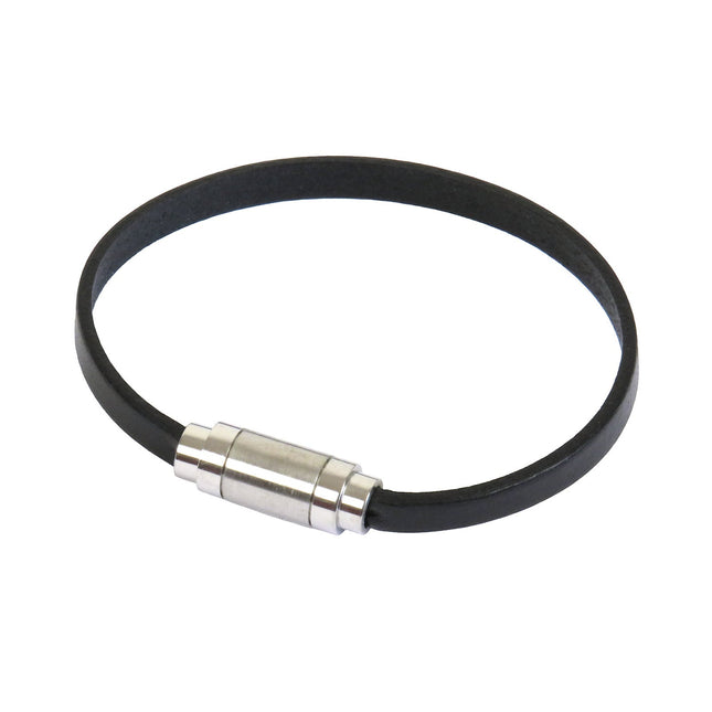 Bracelet MAGNETIC Single Noir - Magnum Cuir