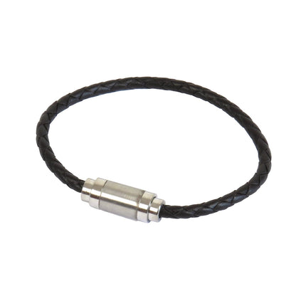 Bracelet MAGNETIC Tressé Choco - Magnum Cuir