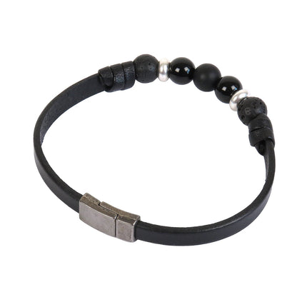 Bracelet TRÉCHIC Single Noir - Magnum Cuir