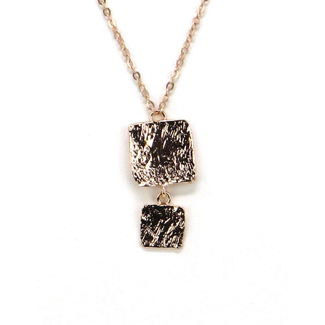 Collier Alcyone Fin 2 Écus Or rose - Catherine Bijoux