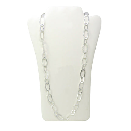 Collier Maillons Maxi Argent - Plumetti