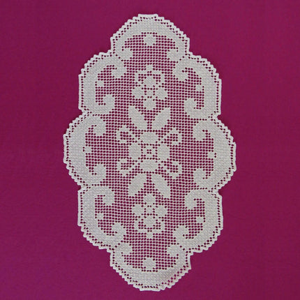 Dentelle - Napperon Ovale Écru 43cm