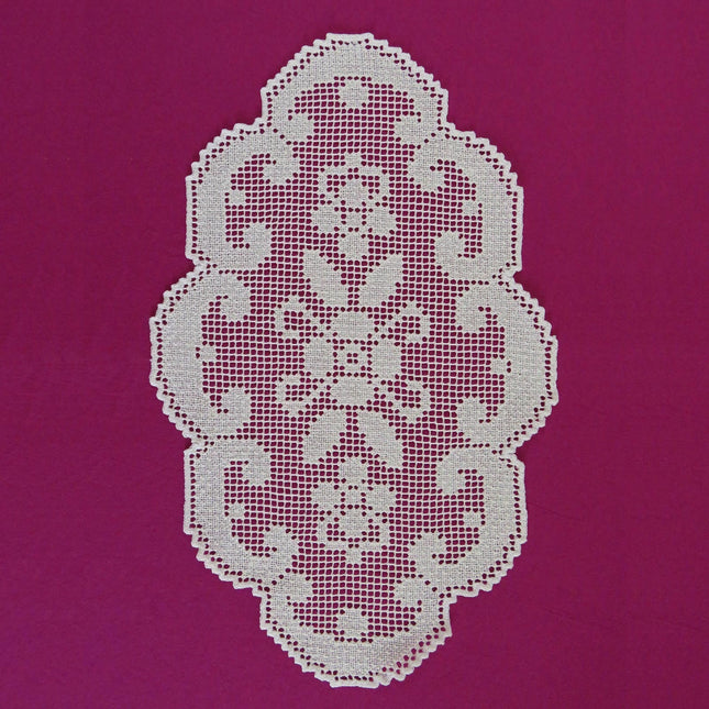 Dentelle - Napperon Ovale Écru 43cm