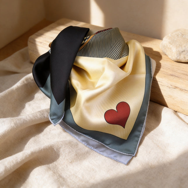 Foulard Dame de Cœur Nude - AN-NEE