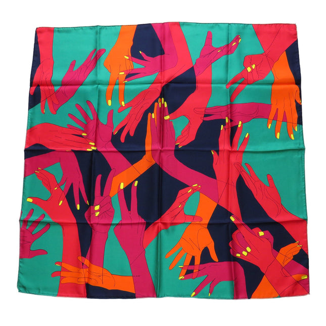 Foulard Jeux de Mains Vert - AN-NEE