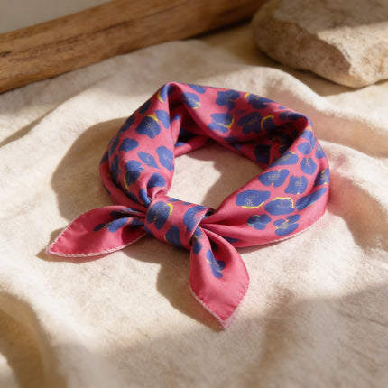 Foulard Léopard Fuchsia - AN-NEE