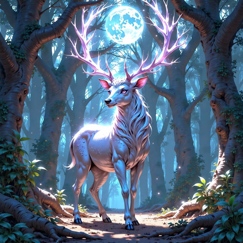 Animal Totem Cerf Clair de Lune