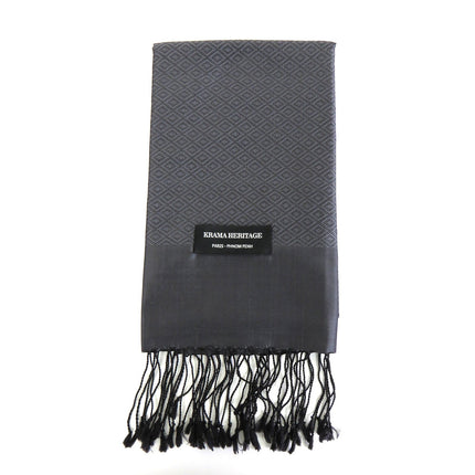 Krama en Soie Diamond Acier - Krama Heritage