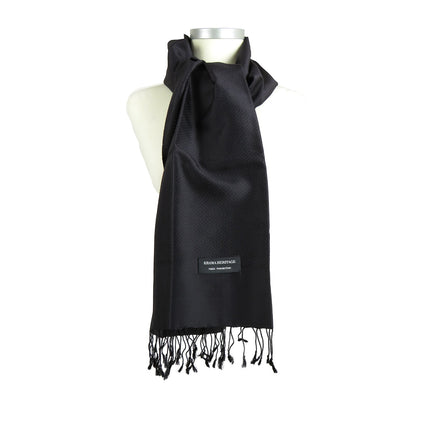 Krama en Soie Diamond Noir - Krama Heritage