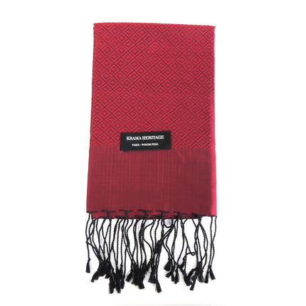 Krama en Soie Diamond Pourpre - Krama Heritage