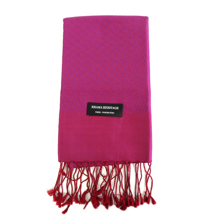 Krama en Soie Diamond Violet - Krama Heritage