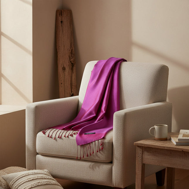 Krama en Soie Diamond Violet - Krama Heritage