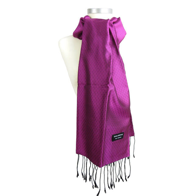 Krama en Soie Jasmin Fuchsia - Krama Heritage