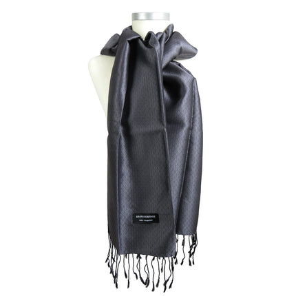 Krama en Soie Jasmin Noir - Krama Heritage