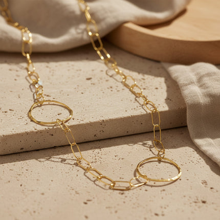 Long Collier Saturne - Catherine Bijoux