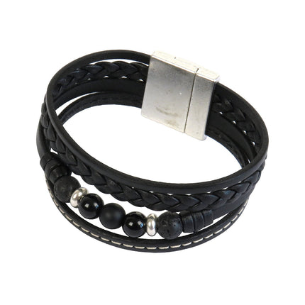 Manchette TRÉCHIC 4 Cuirs Noir - Magnum Cuir