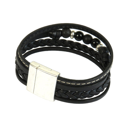 Manchette TRÉCHIC 4 Cuirs Noir - Magnum Cuir