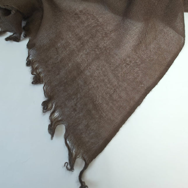 Pashmina Aérienne Cachemire Moka - elenomad