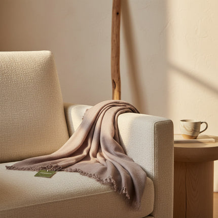 Pashmina Aérienne Cachemire Moka - elenomad