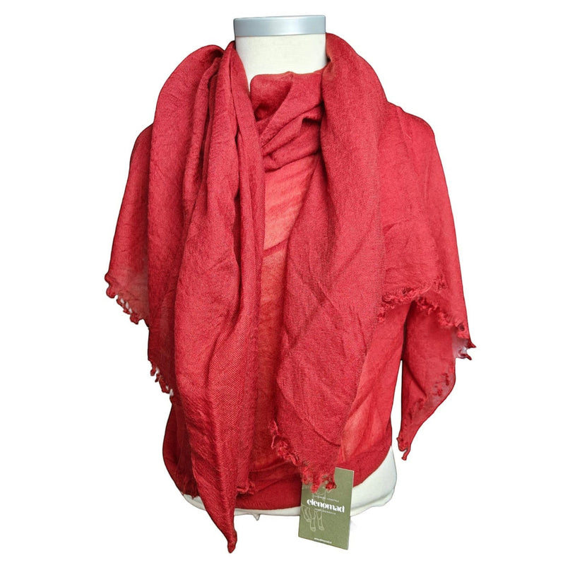 Pashmina Aérienne Cachemire Red - elenomad