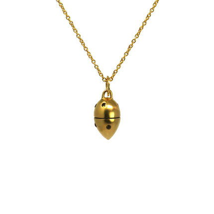 Pendentif Goutte Crystal Mat Gold - Cahana