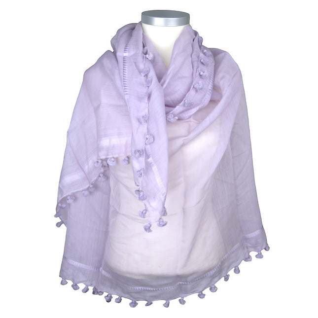 Écharpe Pompon Classique Lila - Citrus