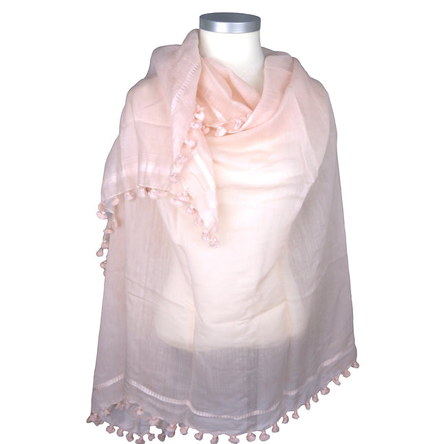 Écharpe Pompon Classique Rose - Citrus