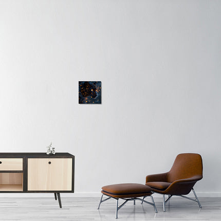 Animal Totem Guépard Noir 30x30