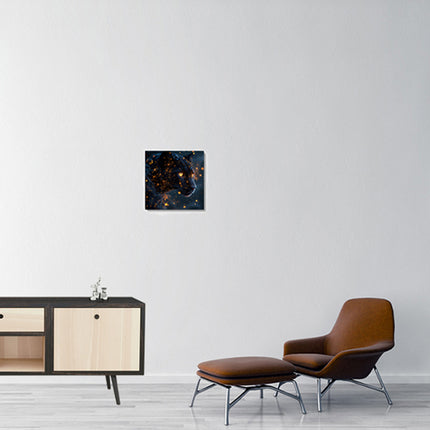 Animal Totem Guépard Noir 40x40