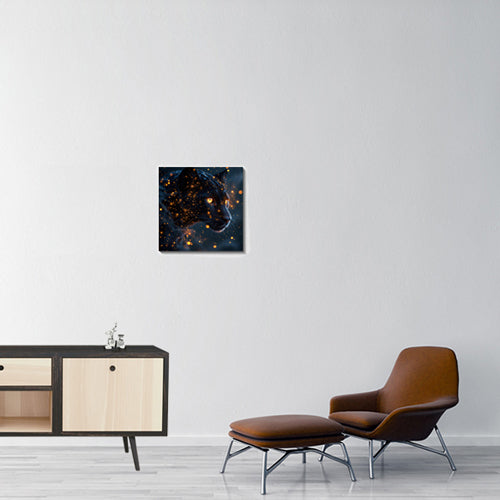 Animal Totem Guépard Noir 50x50