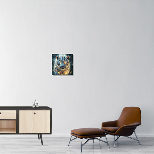 Animal Totem Léopard Blanc 40x40