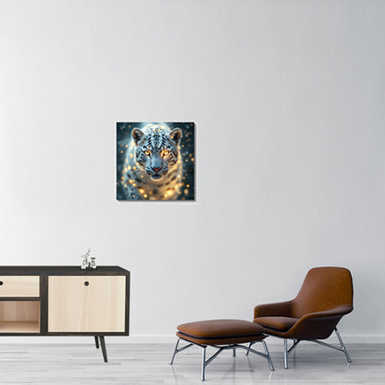 Animal Totem Léopard Blanc 60x60