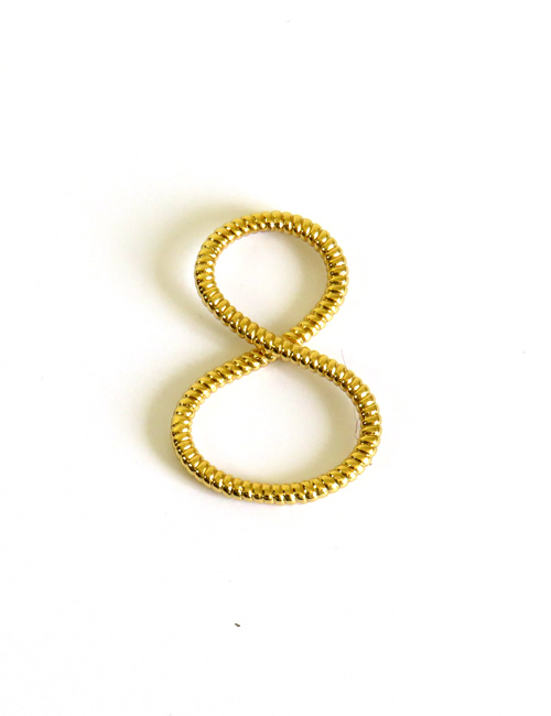 Rope Scarf Ring Gold - AN-NEE